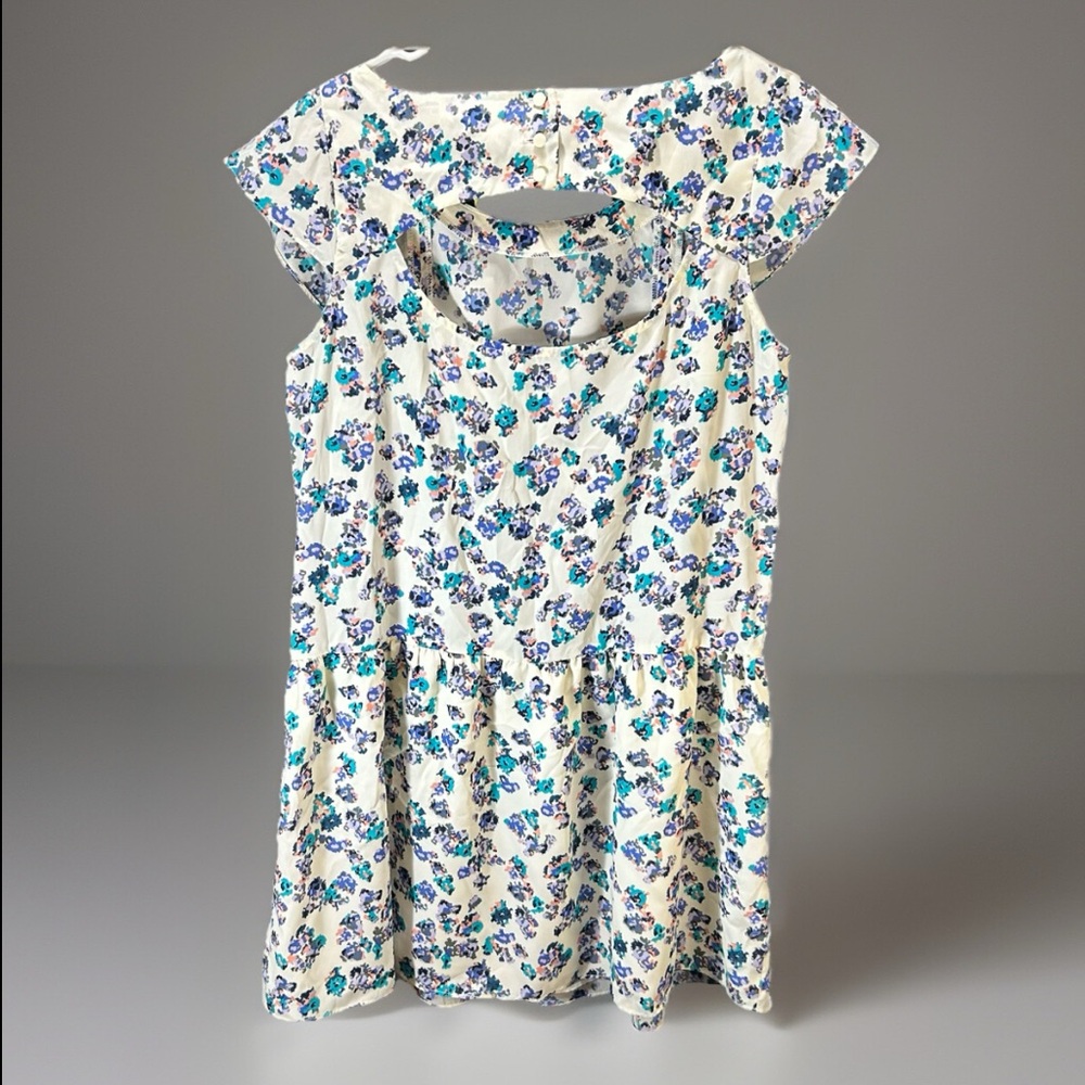 BCBGeneration Atlantis Cont Pocket Dress Shift Cap Sleeve Floral Print Size M - Picture 4 of 11